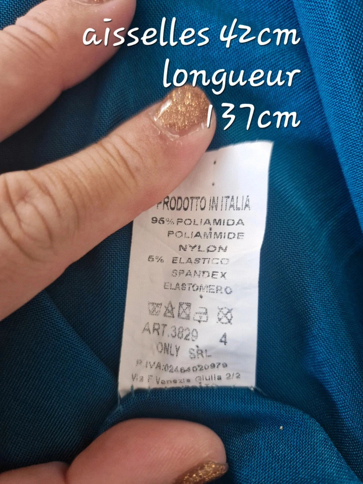 Satin Maxi Dress - S - M Made in Italy – photo 4